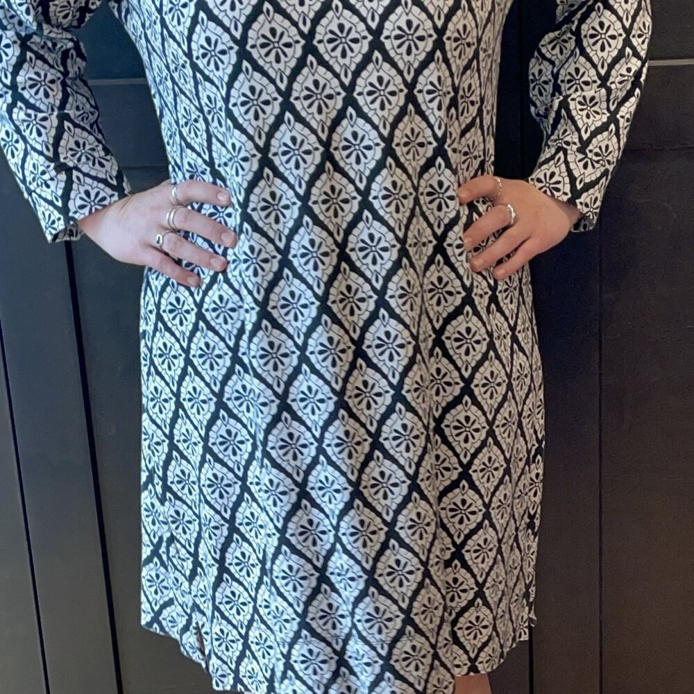 HATLEY cotton tailored shift dress